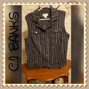 CJ BANKS DENIM VEST